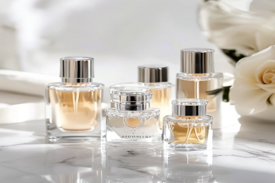 Decants de perfume en Chile - frascos pequenos originales sobre marmol