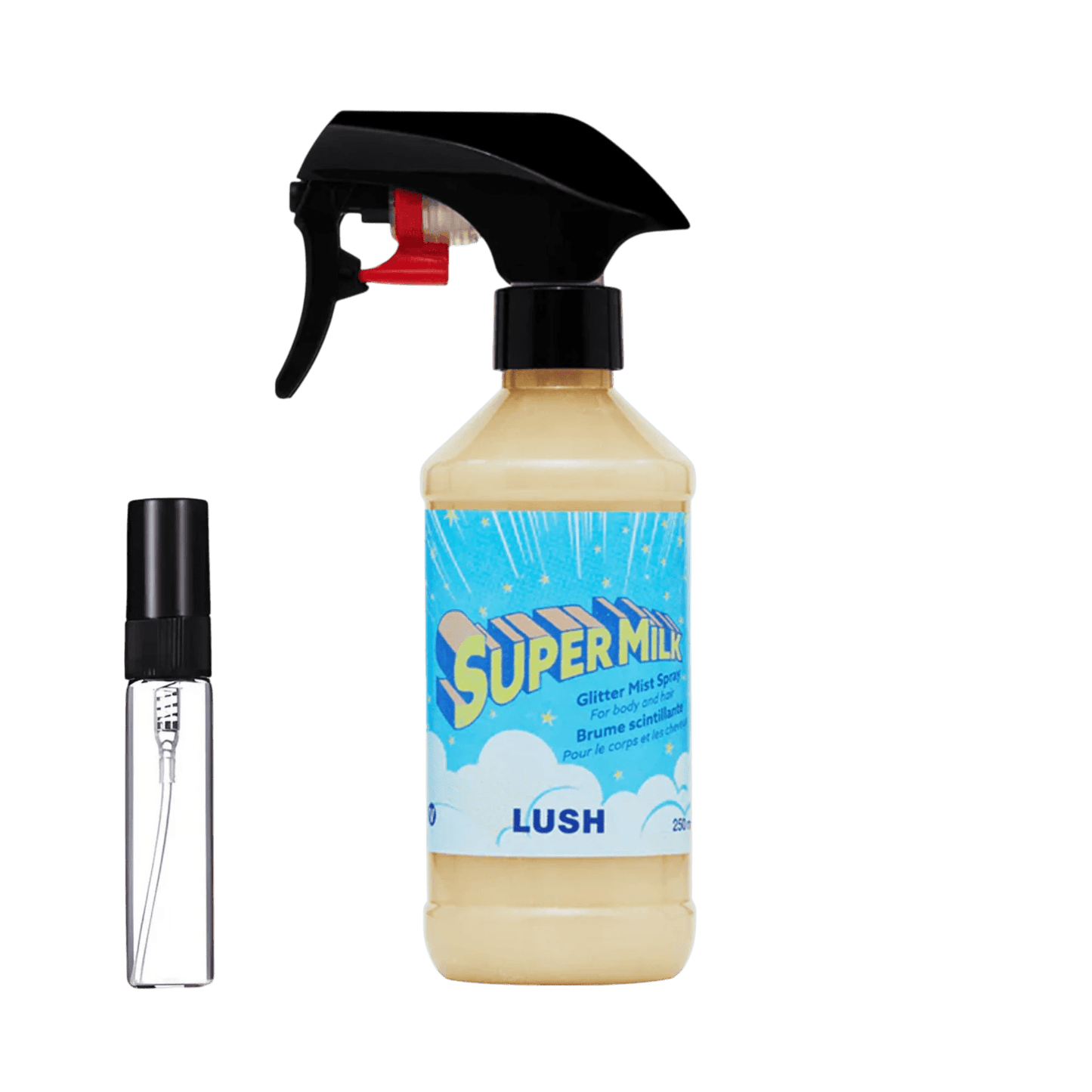 Decants de Lush - Super Milk Glitter Mist original Chile | DecantsTalca