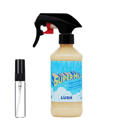 Decants de Lush - Super Milk Glitter Mist original Chile | DecantsTalca