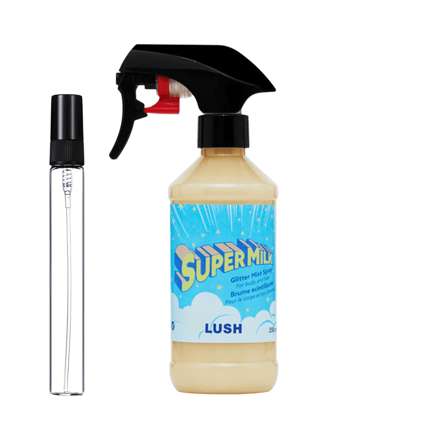 Decants de Lush - Super Milk Glitter Mist original Chile | DecantsTalca