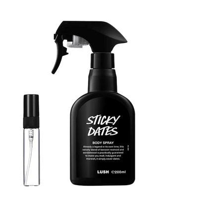 Decants de Lush - Sticky Dates Body Spray original Chile | DecantsTalca